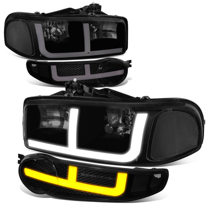 FAROS 2001 GMC SIERRA C3 / 02-06 GMC SIERRA 1500 DENALI / 07 GMC SIERRA 1500 DENALI CLASSIC / 01-06 GMC YUKON DENALI / 01-06 GMC YUKON XL 1500 DENALI - 9006 BULB TO BE USED FOR LOW BEAM. NOTCHING OF BULB BASE MAYBE REQUIRED TO FIT INTO 9005 BULB PLUG - OE