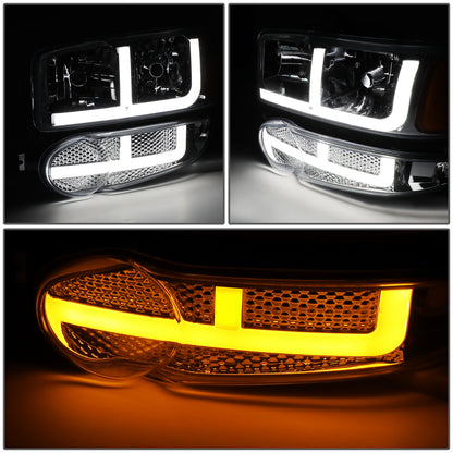 FAROS 2001 GMC SIERRA C3 / 02-06 GMC SIERRA 1500 DENALI / 07 GMC SIERRA 1500 DENALI CLASSIC / 01-06 GMC YUKON DENALI / 01-06 GMC YUKON XL 1500 DENALI - 9006 BULB TO BE USED FOR LOW BEAM. NOTCHING OF BULB BASE MAYBE REQUIRED TO FIT INTO 9005 BULB PLUG - OE