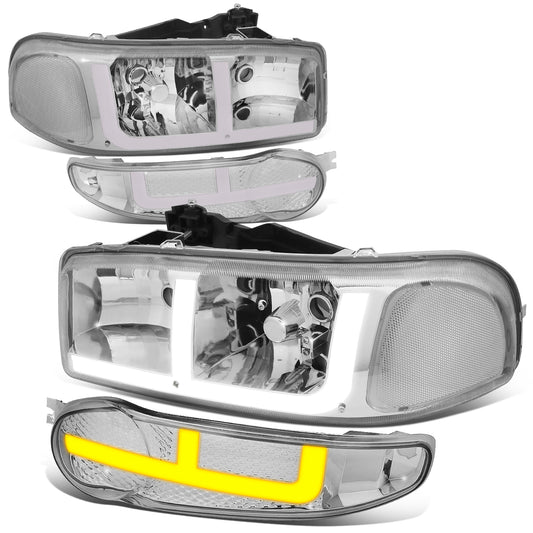 FAROS 2001 GMC SIERRA C3 / 02-06 GMC SIERRA 1500 DENALI / 07 GMC SIERRA 1500 DENALI CLASSIC / 01-06 GMC YUKON DENALI / 01-06 GMC YUKON XL 1500 DENALI - 9006 BULB TO BE USED FOR LOW BEAM. NOTCHING OF BULB BASE MAYBE REQUIRED TO FIT INTO 9005 BULB PLUG - OE