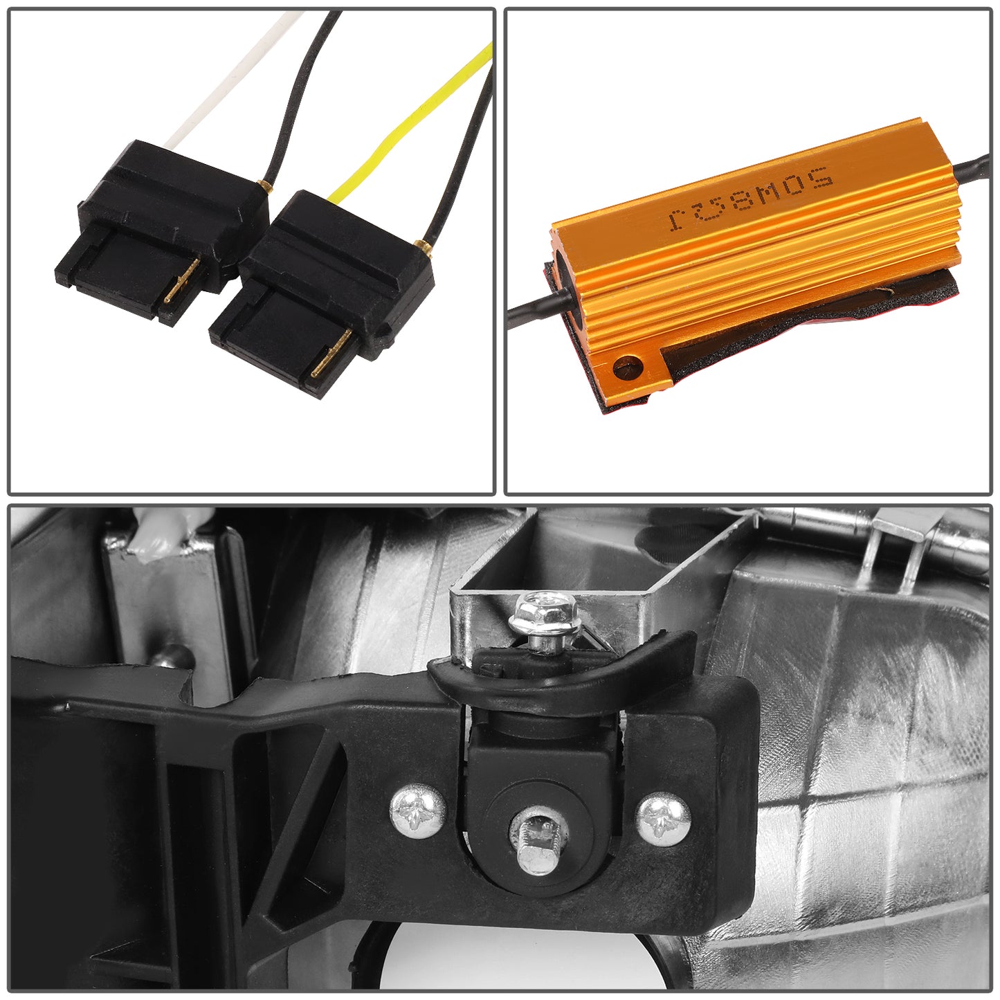 FAROS 2001 GMC SIERRA C3 / 02-06 GMC SIERRA 1500 DENALI / 07 GMC SIERRA 1500 DENALI CLASSIC / 01-06 GMC YUKON DENALI / 01-06 GMC YUKON XL 1500 DENALI - 9006 BULB TO BE USED FOR LOW BEAM. NOTCHING OF BULB BASE MAYBE REQUIRED TO FIT INTO 9005 BULB PLUG - OE