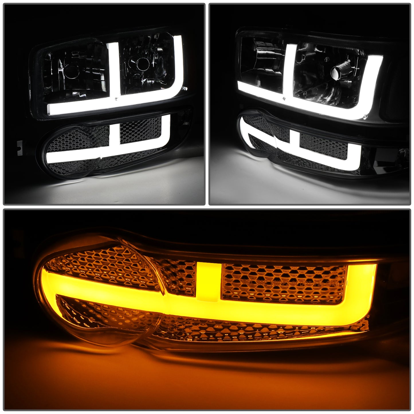 FAROS 2001 GMC SIERRA C3 / 02-06 GMC SIERRA 1500 DENALI / 07 GMC SIERRA 1500 DENALI CLASSIC / 01-06 GMC YUKON DENALI / 01-06 GMC YUKON XL 1500 DENALI - 9006 BULB TO BE USED FOR LOW BEAM. NOTCHING OF BULB BASE MAYBE REQUIRED TO FIT INTO 9005 BULB PLUG - OE