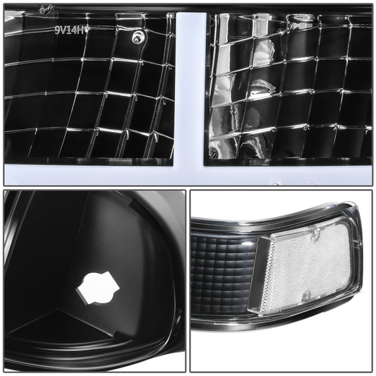 FAROS CLEAR LENS,CLEAR REFLECTOR,BLACK HOUSING,4PCS,LED BAR