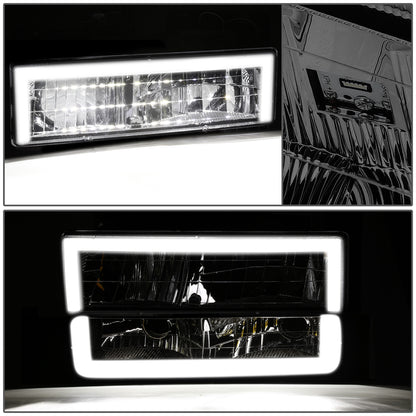 FAROS SMOKE LENS,AMBER REFLECTOR,CHROME HOUSING,8PCS,LED BAR