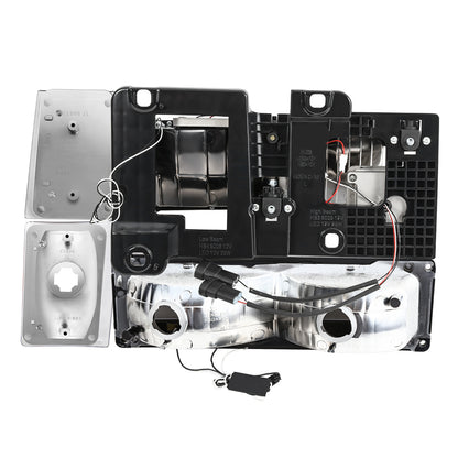 FAROS CLEAR LENS,AMBER REFLECTOR,CHROME HOUSING,8PCS,LED BAR