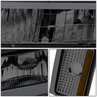 FAROS SMOKE LENS,AMBER REFLECTOR,CHROME HOUSING,8PCS,LED BAR