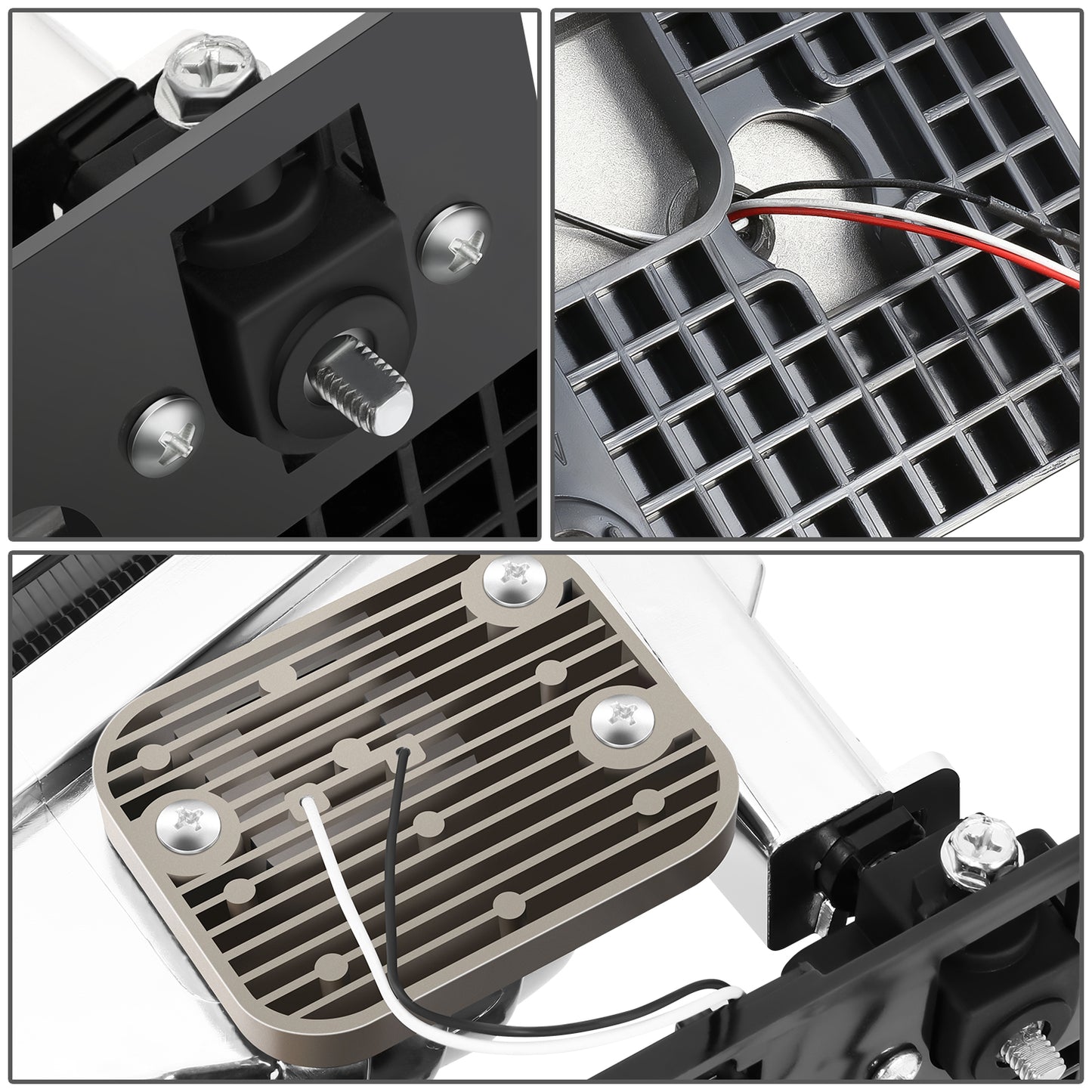 FAROS SMOKE LENS,AMBER REFLECTOR,CHROME HOUSING,8PCS,LED BAR