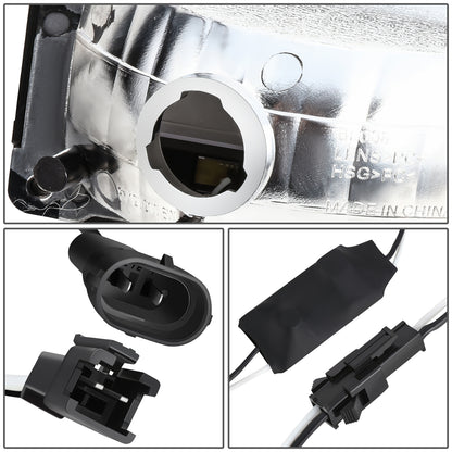 FAROS SMOKE LENS,AMBER REFLECTOR,CHROME HOUSING,8PCS,LED BAR