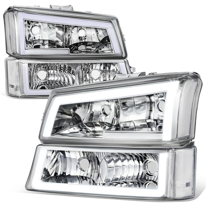 FAROS 03-06 CHEVY SILVERADO 1500, 2500, 2500HD, 3500, 3500HD, CHEVY AVALANCHE 1500, 2500 / 2007 SILVERADO 1500, 1500HD, 2500HD, 3500 CLASSIC - FITS AVALANCHE MODELS WITHOUT FACTORY CLADDING ONLY - REQUIRES WIRING TO EXISTING VEHICLE WIRING HARNESS - LED
