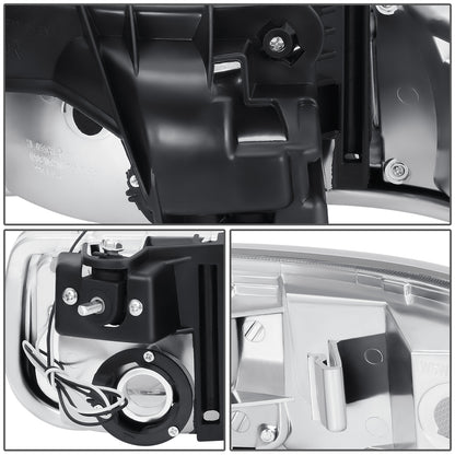 FAROS 99-02 CHEVY SILVERADO 1500, 2500 / 01-02 SILVERADO 1500HD, 2500HD, 3500 / 00-06 CHEVY SUBURBAN 1500, 2500, CHEVY TAHOE - REQUIRES WIRING TO EXISTING VEHICLE WIRING HARNESS - LED DRL - DUAL C-BAR - 4PC - CHROME HOUSING / CLEAR CORNER