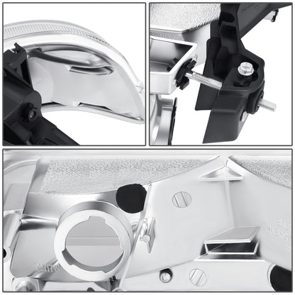 FAROS 99-02 CHEVY SILVERADO 1500, 2500 / 01-02 SILVERADO 1500HD, 2500HD, 3500 / 00-06 CHEVY SUBURBAN 1500, 2500, CHEVY TAHOE - REQUIRES WIRING TO EXISTING VEHICLE WIRING HARNESS - LED DRL - DUAL C-BAR - 4PC - CHROME HOUSING / CLEAR CORNER