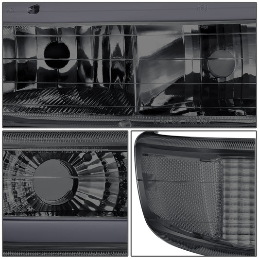 FAROS 99-02 CHEVY SILVERADO 1500, 2500 / 01-02 SILVERADO 1500HD, 2500HD, 3500 / 00-06 CHEVY SUBURBAN 1500, 2500, CHEVY TAHOE - REQUIRES WIRING TO EXISTING VEHICLE WIRING HARNESS - LED DRL - DUAL C-BAR - 4PC - SMOKE HOUSING / CLEAR CORNER