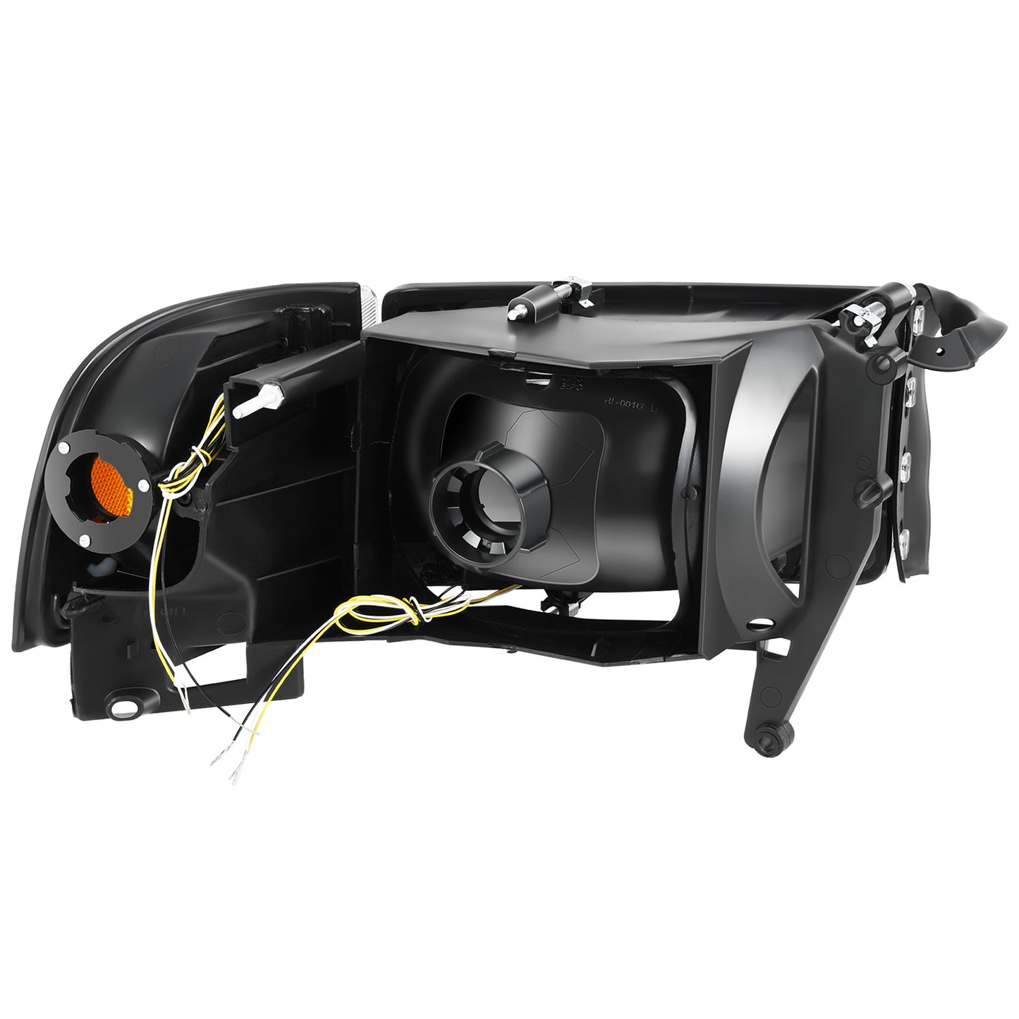 FAROS CLEAR LENS.AMBER REFLECTOR.BLACK HOUSING.4PCSLED BAR