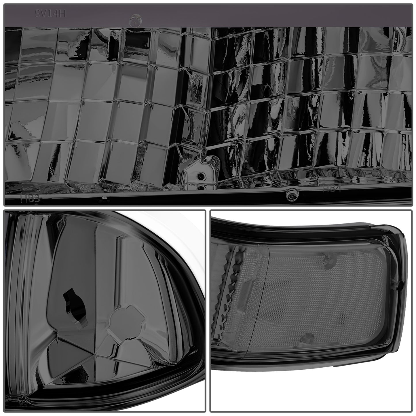 FAROS SMOKE LENS,CLEAR REFLECTOR,CHROME  HOUSING,4PCS,LED BAR