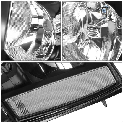FAROS 07-13 CHEVY AVALANCHE / 07-14 CHEVY TAHOE / 07-14 CHEVY SUBURBAN 1500 / 07-13 CHEVY SUBURBAN 2500 - LED DRL - BLACK HOUSING / CLEAR CORNER - H1 LOW BEAM / H1 HIGH BEAM