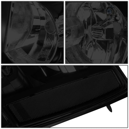 FAROS 07-13 CHEVY AVALANCHE / 07-14 CHEVY TAHOE / 07-14 CHEVY SUBURBAN 1500 / 07-13 CHEVY SUBURBAN 2500 - LED DRL - BLACK HOUSING / SMOKE LENS / CLEAR CORNER - H1 LOW BEAM / H1 HIGH BEAM