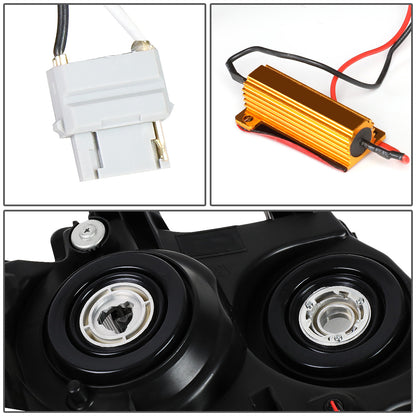 FAROS 07-13 CHEVY AVALANCHE / 07-14 CHEVY TAHOE / 07-14 CHEVY SUBURBAN 1500 / 07-13 CHEVY SUBURBAN 2500 - LED DRL - CHROME HOUSING / AMBER CORNER - H1 LOW BEAM / H1 HIGH BEAM