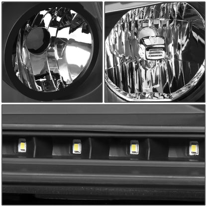 FAROS 04-08 FORD F-150 / 06-08 LINCOLN MARK LT - LED DRL - BLACK HOUSING / AMBER CORNER