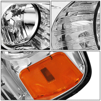 FAROS 04-08 FORD F-150 / 06-08 LINCOLN MARK LT - LED DRL - CHROME HOUSING / AMBER CORNER