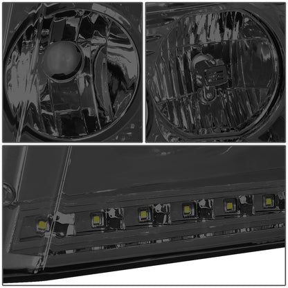 FAROS 04-08 FORD F-150 / 06-08 LINCOLN MARK LT - LED DRL - SMOKE HOUSING / CLEAR CORNER
