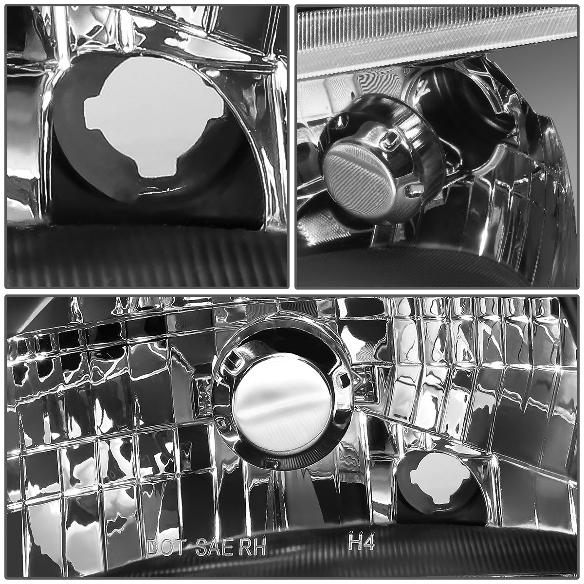 FAROS 92-95 HONDA CIVIC 2/3DR - LED DRL - BLACK HOUSING / AMBER CORNER - H4 HEADLIGHT / LED SIGNAL