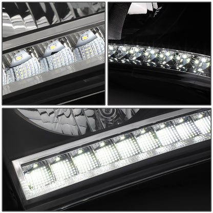 FAROS 06-08 DODGE RAM 1500 / 06-09 DODGE RAM 2500 , 3500 - FITS MODELS WITH HALOGEN HEADLAMPS ONLY - LED DRL - BLACK HOUSING / CLEAR CORNER - H13 LOW BEAM / H13 HIGH BEAM