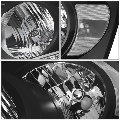 FAROS 06-08 DODGE RAM 1500 / 06-09 DODGE RAM 2500 , 3500 - FITS MODELS WITH HALOGEN HEADLAMPS ONLY - LED DRL - BLACK HOUSING / CLEAR CORNER - H13 LOW BEAM / H13 HIGH BEAM