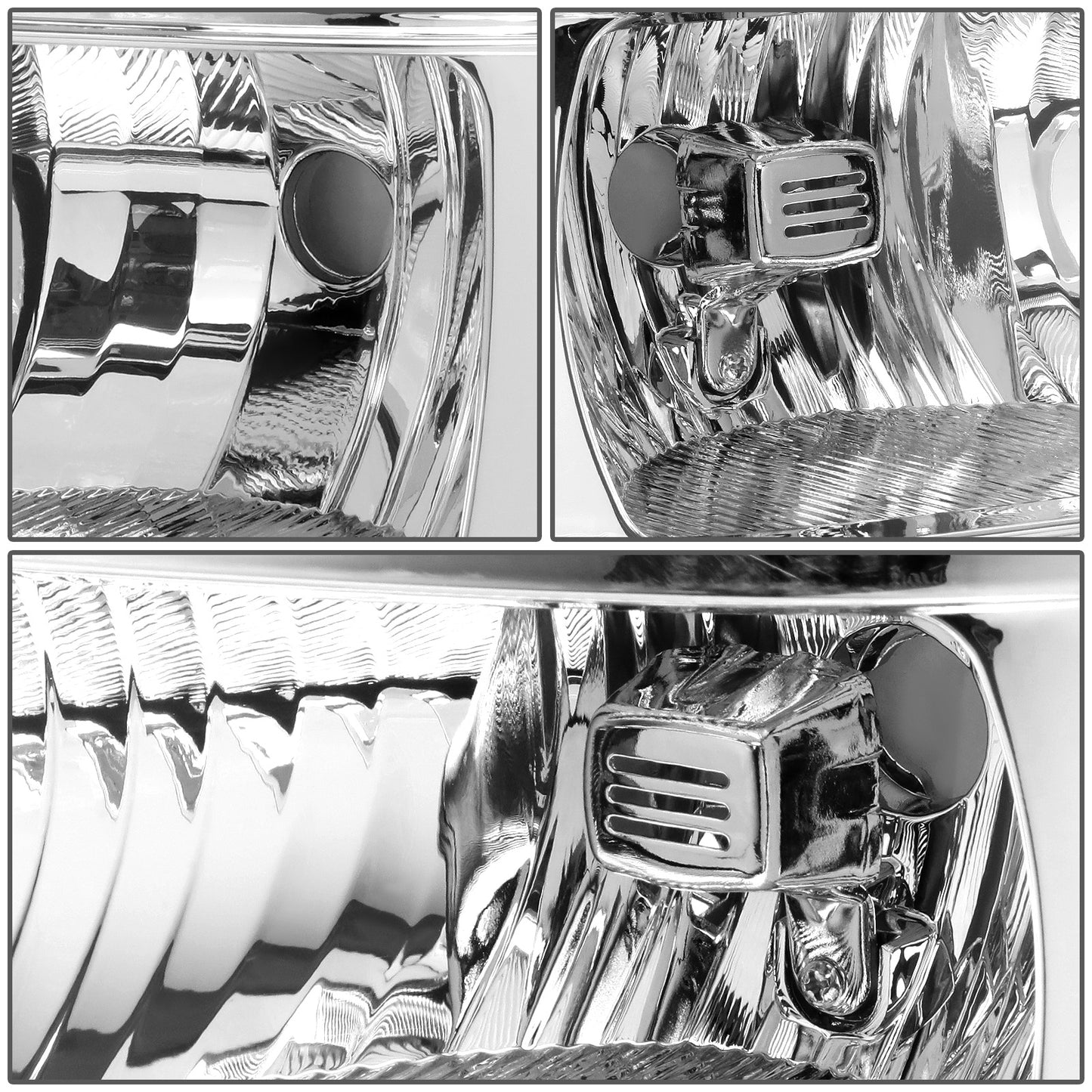 FAROS 07-13 GMC SIERRA 1500 / 07-14 GMC SIERRA 2500, 3500 - DOES NOT FIT 2007 CLASSIC STYLES - LED DRL STRIP - CHROME HOUSING / CLEAR CORNER