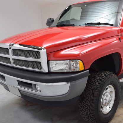 FAROS 94-02 DODGE RAM 2500 , 3500 / 94-01 RAM 1500 2/4-DOOR - DOES NOT FIT SPORT MODEL AND RAM VAN MODELS - LEFT - OEM STYLE - CHROME HOUSING / AMBER CORNER - 9004 LOW BEAM / HIGH BEAM