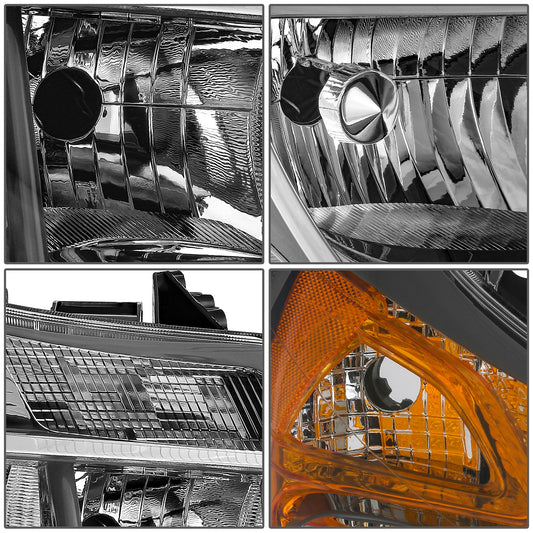 FAROS RAM PROMASTER 1500 2014-2022 / RAM PROMASTER 2500 2014-2022 / RAM PROMASTER 3500 2014-2022 - WITHOUT DAYTIME RUNNING LAMPS - OE STYLE - H7 LOW & HIGH BEAM / 2827 SIDE MARKER / 7443 TURN SIGNAL - CHROME HOUSING - RIGHT