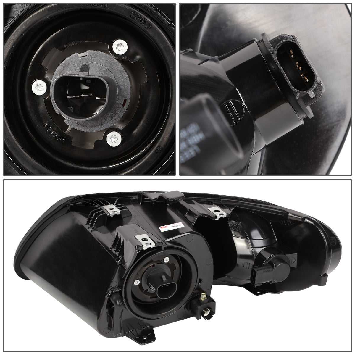 FAROS 01-07 CHRYSLER TOWN & COUNTRY, DODGE CARAVAN, GRAND CARAVAN / 01-03 CHRYSLER VOYAGER - FITS MODELS WITH 113 WHEEL BASE ONLY - LED - 9007 LOW BEAM / HIGH BEAM -  SMOKE HOUSING / AMBER CORNER