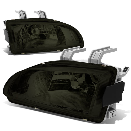 FAROS 92-95 HONDA CIVIC 2/3/4-DOOR - 2PC - SMOKE HOUSING - H4 LOW BEAM / HIGH BEAM