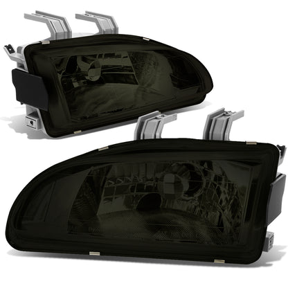 FAROS 92-95 HONDA CIVIC 2/3/4-DOOR - 2PC - SMOKE HOUSING - H4 LOW BEAM / HIGH BEAM