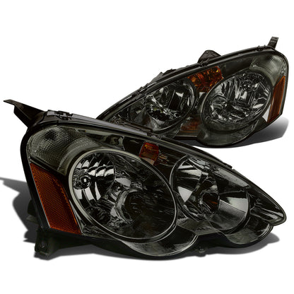 FAROS 02-04 ACURA RSX 2-DOOR - SMOKE HOUSING / AMBER CORNER - H1 LOW BEAM / HIGH BEAM