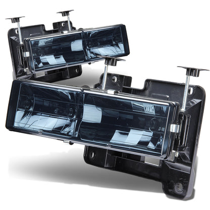 FAROS 88-98 CHEVY C10 2/4-DOOR - 2PC - SMOKE HOUSING - 9006 LOW BEAM / 9005 HIGH BEAM