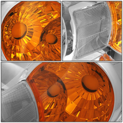 FAROS 05-10 CHEVROLET COBALT / 07-10 PONTIAC G5 / 05-06 PONTIAC PURSUIT - OE STYLE - CHROME HOUSING / CLEAR CORNER - 9007 LOW BEAM / HIGH BEAM