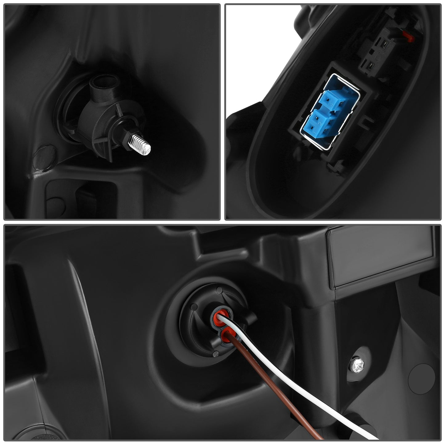 FAROS CADILLAC ESCALADE 2007-2014 - CADILLAC ESCALADE ESV 2007-2014 - CADILLAC ESCALADE EXT 2007-2013 - D1S HIGH / LOW BEAM; 194 MARKER - CHROME HOUSING / AMBER CORNER