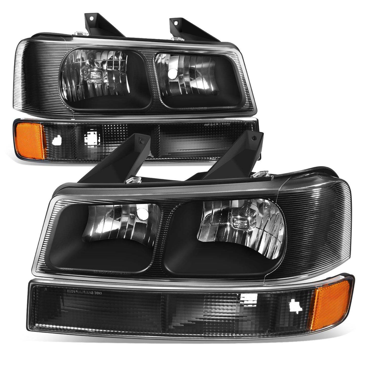 FAROS 4PCS - 03-14 CHEVROLET EXPRESS 1500 / 03-03 CHEVROLET EXPRESS 2500 / 03-23 CHEVROLET EXPRESS 3500 / 09-22 CHEVROLET EXPRESS 4500 / 03-14 GMC SAVANA 1500 / 03-23 GMC SAVANA 2500 / 03-23 GMC SAVANA 3500 / 09-22 GMC SAVANA 4500 - FITS MODELS WITH