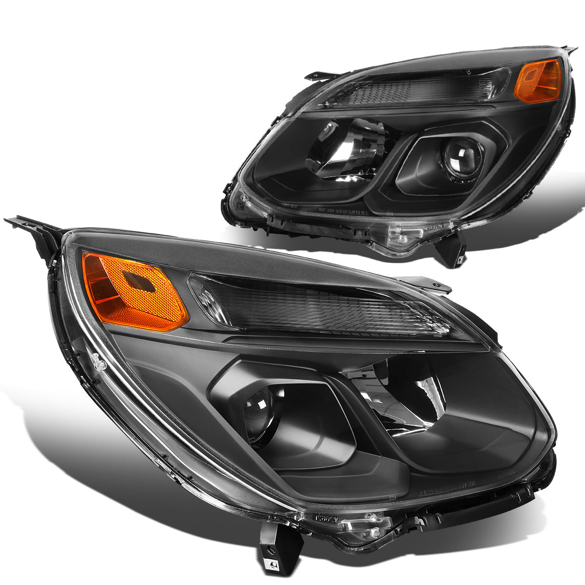 FAROS 16-17 CHEVROLET EQUINOX - PROJECTOR - BLACK HOUSING / AMBER CORNER - H11 LOW BEAM / 9005 HIGH BEAM