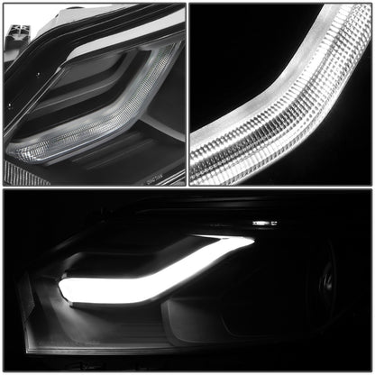 FAROS 18-21 CHEVROLET EQUINOX - ONLY FITS MODELS WITH FACTORY HALOGEN HEADLIGHTS - DOES NOT FIT HID XENON OR LED HEADLIGHT MODELS - PROJECTOR - LED DRL - BLACK HOUSING / AMBER CORNER - 9012 H1R2 LOW BEAM / HIGH BEAM