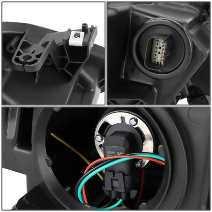 FAROS 18-21 CHEVROLET EQUINOX - ONLY FITS MODELS WITH FACTORY HALOGEN HEADLIGHTS - DOES NOT FIT HID XENON OR LED HEADLIGHT MODELS - PROJECTOR - LED DRL - BLACK HOUSING / AMBER CORNER - 9012 H1R2 LOW BEAM / HIGH BEAM