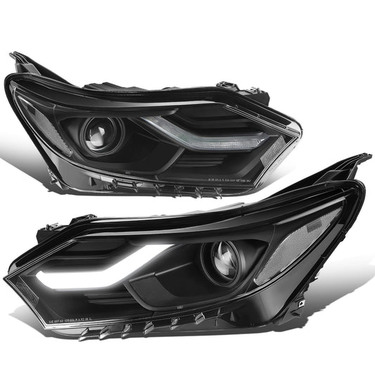 FAROS 18-21 CHEVROLET EQUINOX - ONLY FITS MODELS WITH FACTORY HALOGEN HEADLIGHTS - DOES NOT FIT HID XENON OR LED HEADLIGHT MODELS - PROJECTOR - LED DRL - BLACK HOUSING / CLEAR CORNER - 9012 H1R2 LOW BEAM / HIGH BEAM