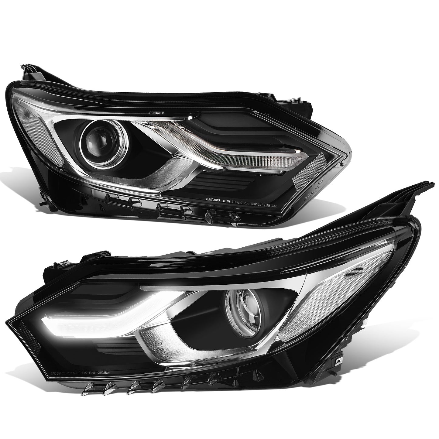 FAROS 18-21 CHEVROLET EQUINOX - ONLY FITS MODELS WITH FACTORY HALOGEN HEADLIGHTS - DOES NOT FIT HID XENON OR LED HEADLIGHT MODELS - PROJECTOR - LED DRL - CHROME HOUSING / CLEAR CORNER - 9012 H1R2 LOW BEAM / HIGH BEAM