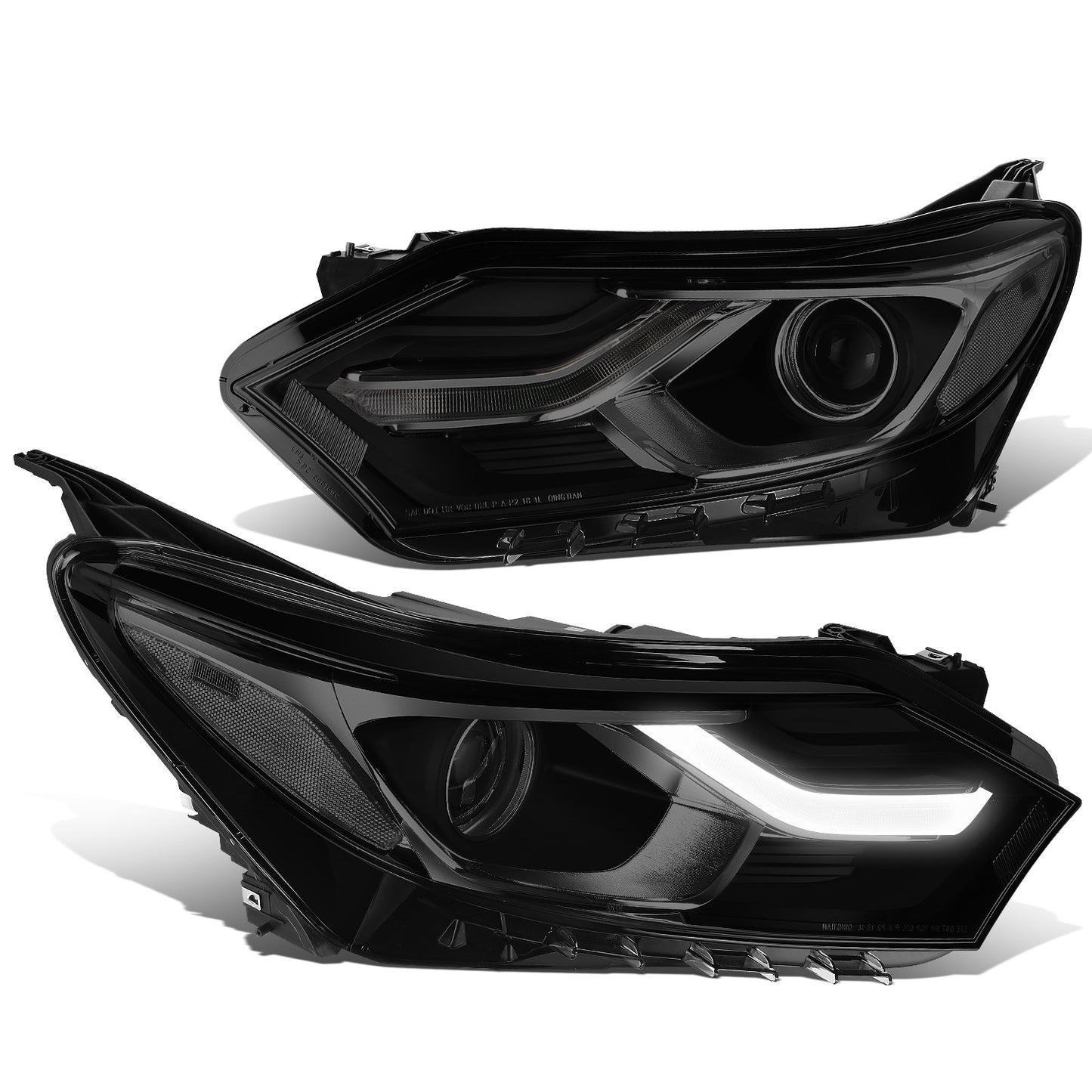 FAROS 18-21 CHEVROLET EQUINOX - ONLY FITS MODELS WITH FACTORY HALOGEN HEADLIGHTS - DOES NOT FIT HID XENON OR LED HEADLIGHT MODELS - PROJECTOR - LED DRL - CHROME HOUSING / SMOKED LENS / CLEAR CORNER - 9012 H1R2 LOW BEAM / HIGH BEAM