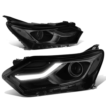 FAROS 18-21 CHEVROLET EQUINOX - ONLY FITS MODELS WITH FACTORY HALOGEN HEADLIGHTS - DOES NOT FIT HID XENON OR LED HEADLIGHT MODELS - PROJECTOR - LED DRL - CHROME HOUSING / SMOKED LENS / CLEAR CORNER - 9012 H1R2 LOW BEAM / HIGH BEAM