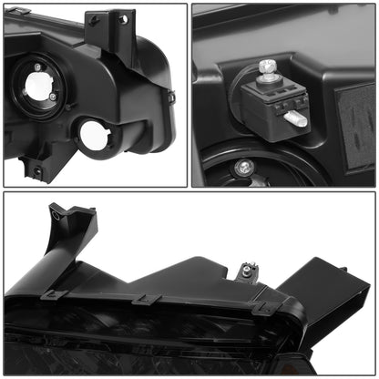 FAROS 06-10 DODGE CHARGER 4-DOOR - 4PC - SMOKE HOUSING / AMBER CORNER - 9006 LOW BEAM / 9005 HIGH BEAM