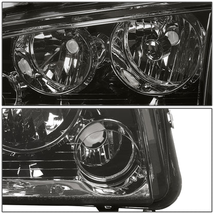 FAROS 06-10 DODGE CHARGER 4-DOOR - 4PC - SMOKE HOUSING / CLEAR CORNER - 9006 LOW BEAM / 9005 HIGH BEAM