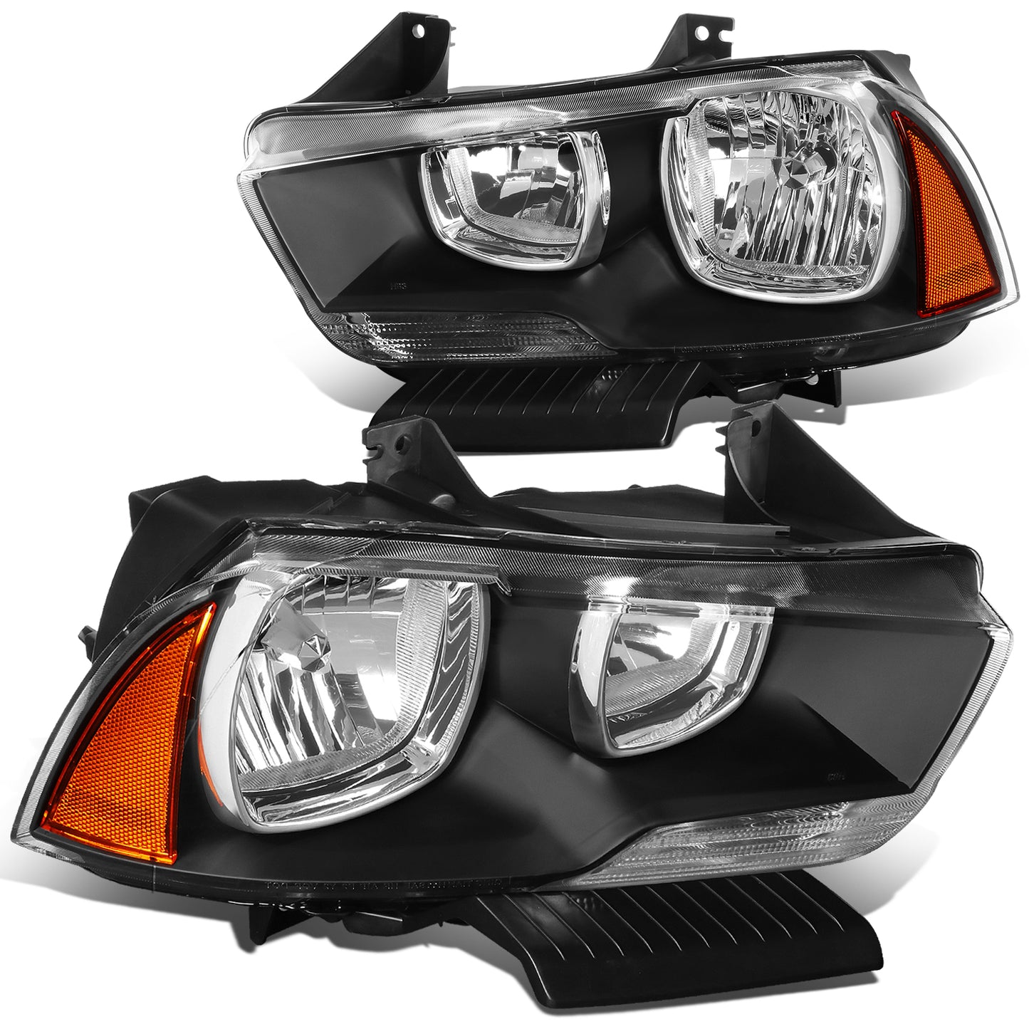FAROS 11-14 DODGE CHARGER 4-DOOR - BLACK HOUSING / AMBER CORNER - H11 LOW BEAM / 9005 HIGH BEAM