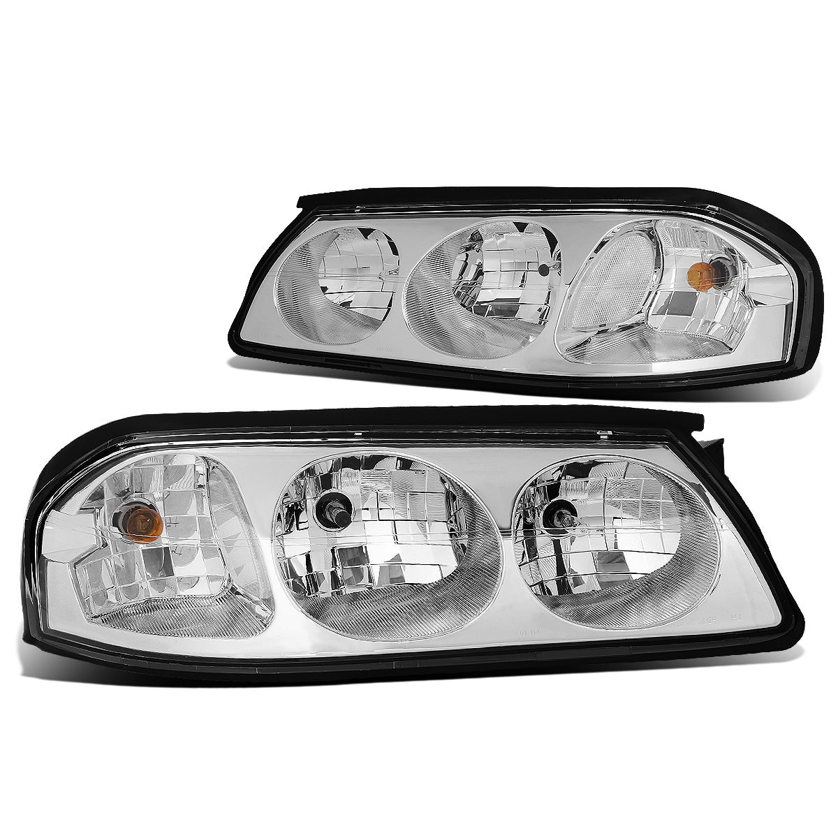 FAROS 00-05 CHEVY IMPALA 4-DOOR - CHROME HOUSING / CLEAR CORNER - 9006 LOW BEAM / 9005 HIGH BEAM