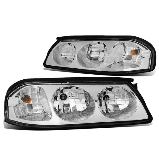 FAROS 00-05 CHEVY IMPALA 4-DOOR - CHROME HOUSING / CLEAR CORNER - 9006 LOW BEAM / 9005 HIGH BEAM