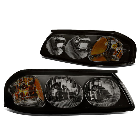 FAROS 00-05 CHEVY IMPALA 4-DOOR - SMOKE HOUSING / AMBER CORNER - 9006 LOW BEAM / 9005 HIGH BEAM